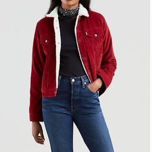 Red Levi’s Trucker Jacket